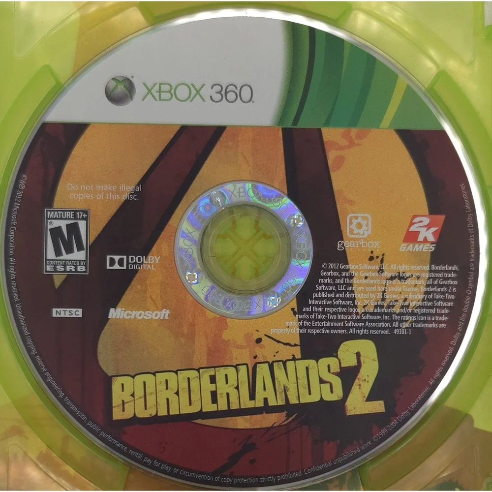 Borderlands 2 - Xbox 360 - CIB w/ Manual - Damaged Case - Tested